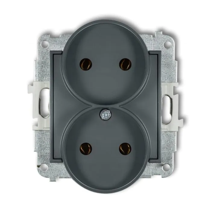 Gniazdo podwójne Karlik 28MGPR-2