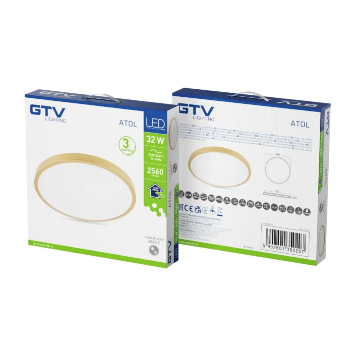 Plafon sufitowy GTV LD-ATOL32W-NW-40