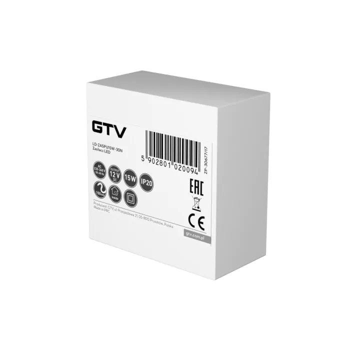 Zasilacz LED GTV LD-ZASPU15W-30N