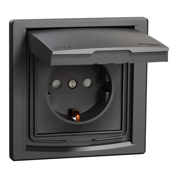 Gniazdo pojedyncze, Gniazdo hermetyczne, Gniazdo SCHUKO Schneider Electric EPH3100371
