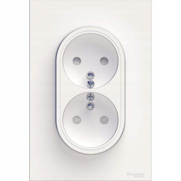 Gniazdo podwójne Schneider Electric S52D089