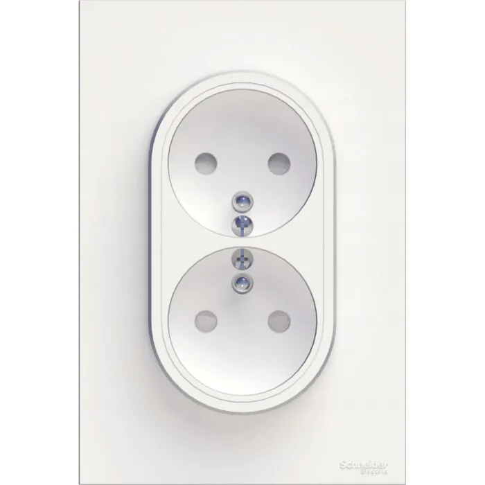Gniazdo podwójne Schneider Electric S52D089