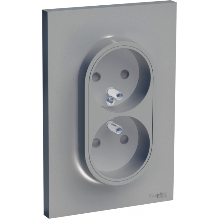Gniazdo podwójne Schneider Electric S52D089E