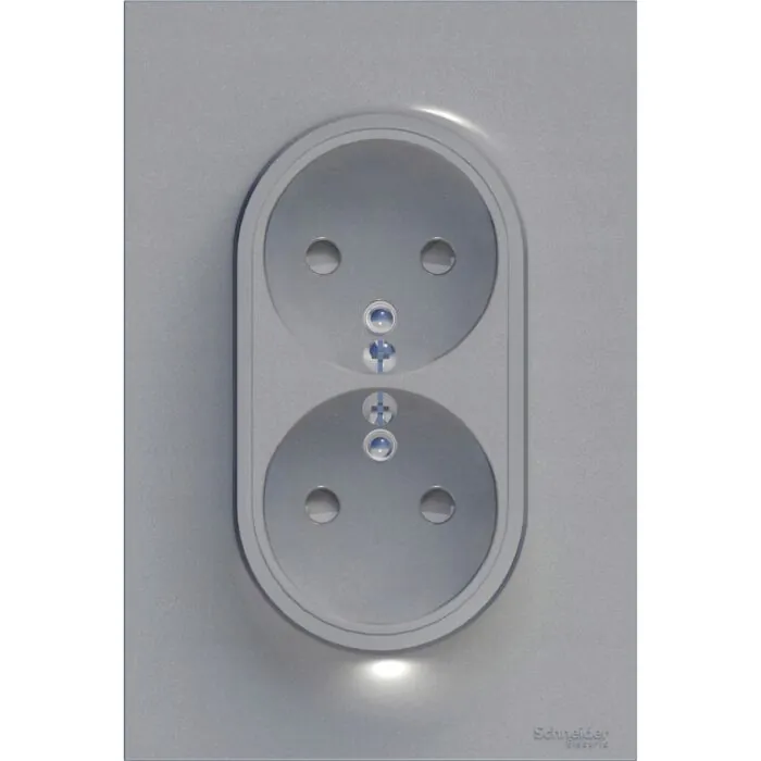 Gniazdo podwójne Schneider Electric S52D089E