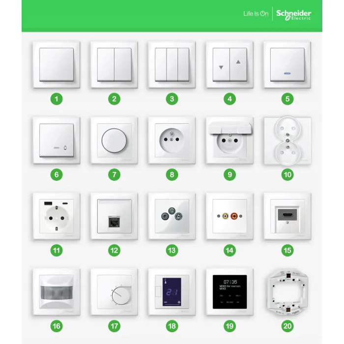 Ramka poczwórna Schneider Electric MTN4040-3614