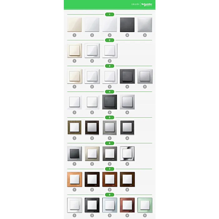 Ramka poczwórna Schneider Electric MTN4040-3614