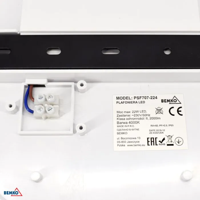 Plafon sufitowy, Plafon hermetyczny, Plafon z czujnikiem ruchu Bemko C36-PSF707-164-MD