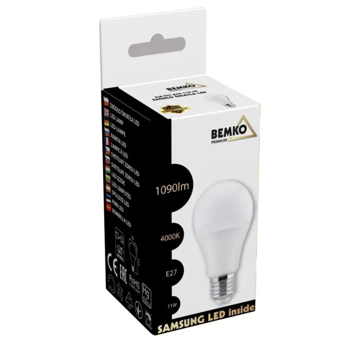 Żarówka LED Bemko D84-SLB-E27-A60-110-4K