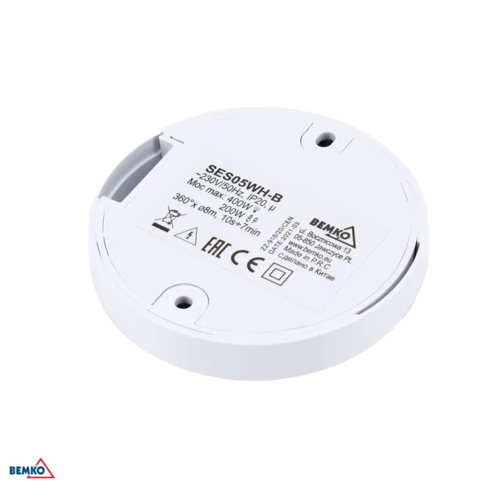 Czujnik ruchu Bemko B50-SES05WH-B