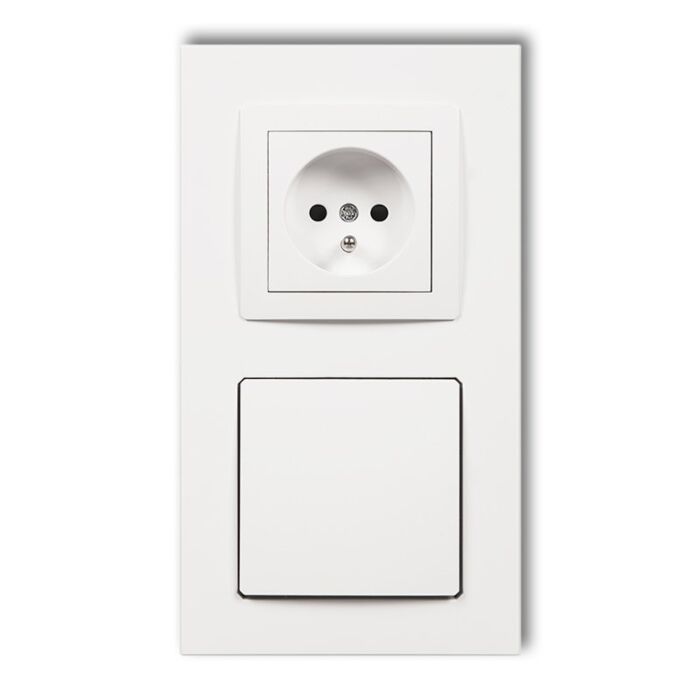 Gniazdo ssące z gniazdem elektrycznym Karlik DGV-2