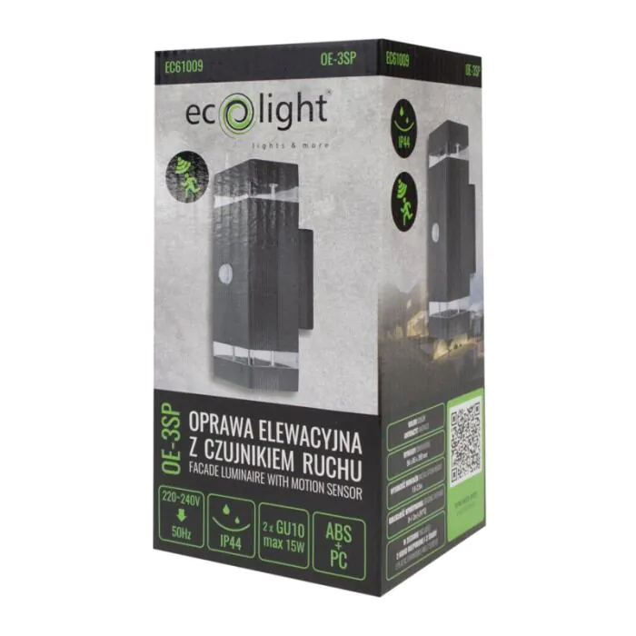 Oprawa elewacyjna, Kinkiet Eco Light EC61009