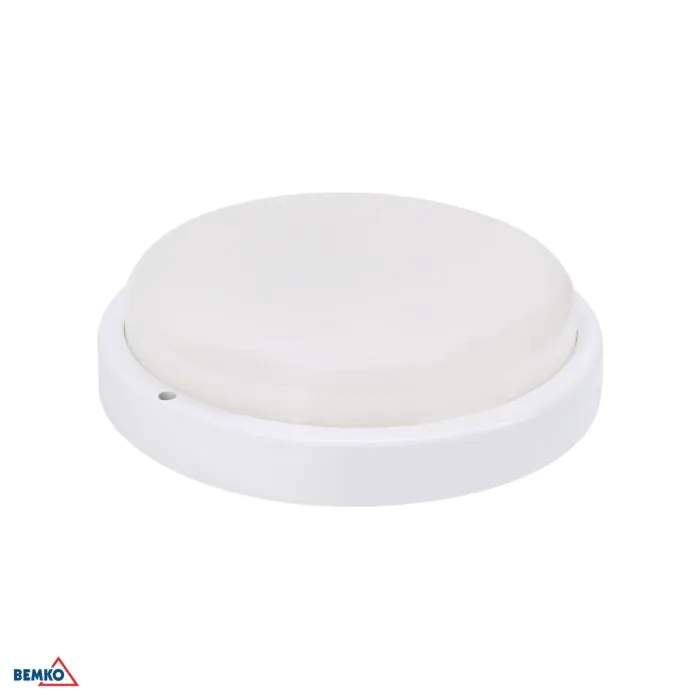 Plafon sufitowy, Plafon hermetyczny, Plafon z czujnikiem ruchu Bemko C45-KAN2-18-WHR-4K-MS