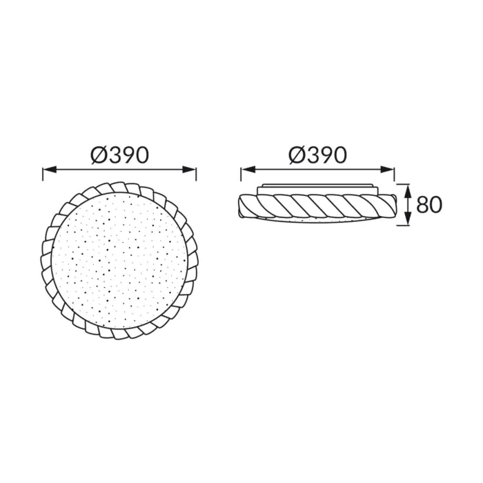 Plafon sufitowy Struhm 04874