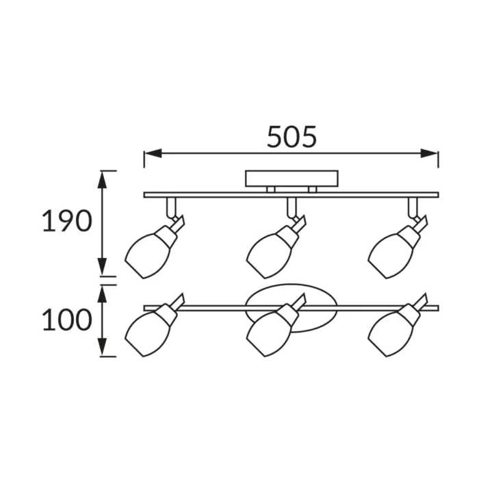 Kinkiet, Oprawa sufitowa Struhm 00556