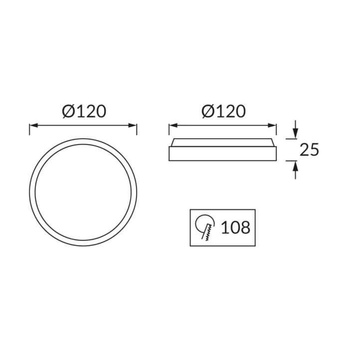 Oprawa downlight, Oprawa wpuszczana Struhm 02811