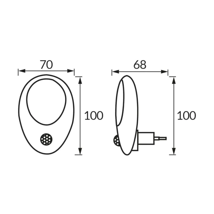 Lampka wtykowa Struhm 04506