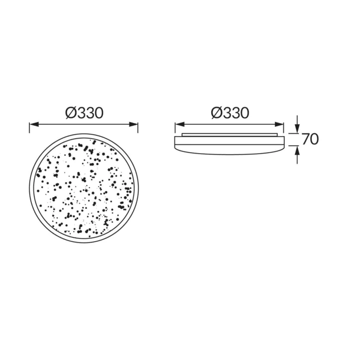 Plafon sufitowy Struhm 03239
