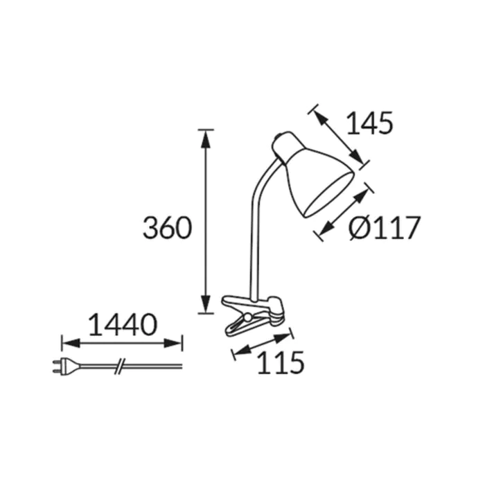 Lampka biurkowa Struhm 04500