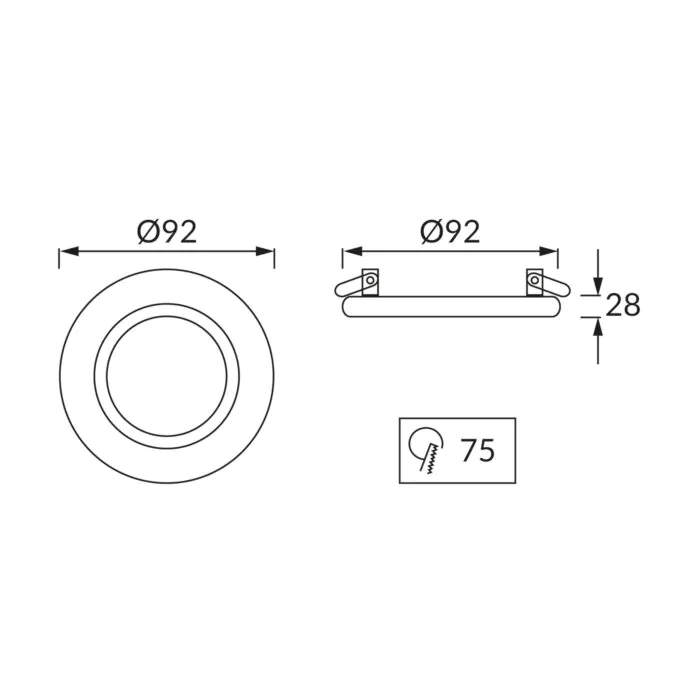 Oprawa downlight, Oprawa wpuszczana Struhm 03589