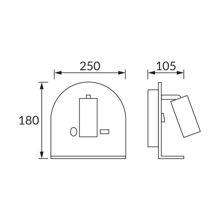 Kinkiet, Lampa ścienna Struhm 04189