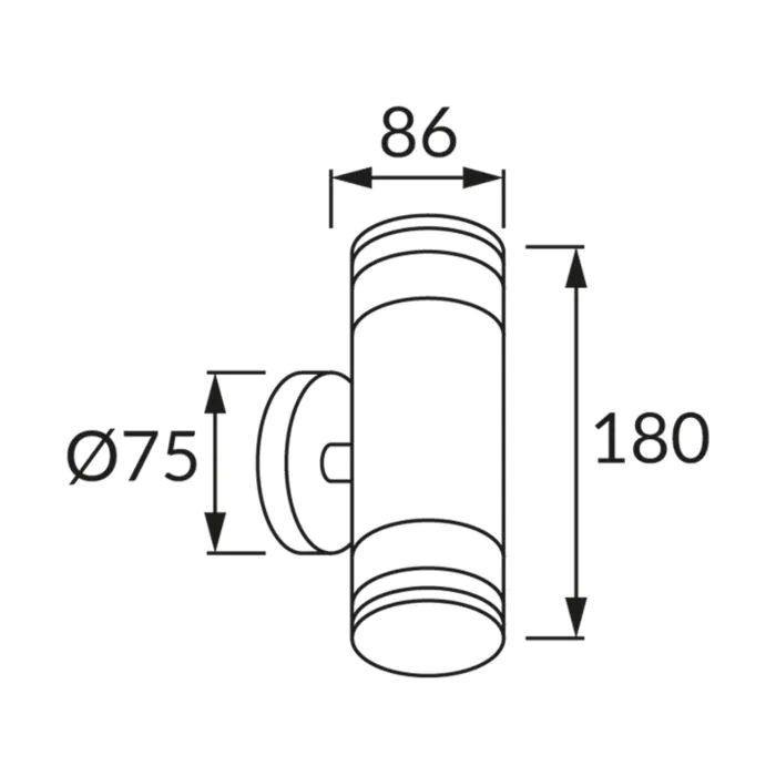 Oprawa elewacyjna, Kinkiet Struhm 03570