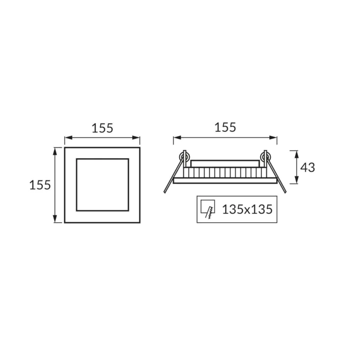 Oprawa downlight, Oprawa wpuszczana Struhm 02125