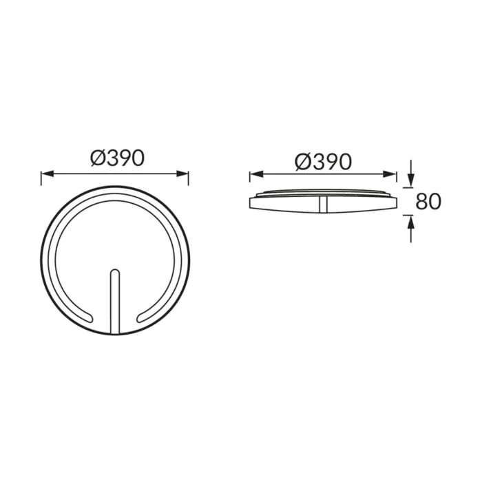 Plafon sufitowy Struhm 04099