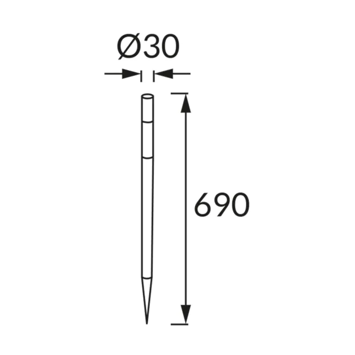 Oprawa ogrodowa, Oprawa solarna Struhm 04615
