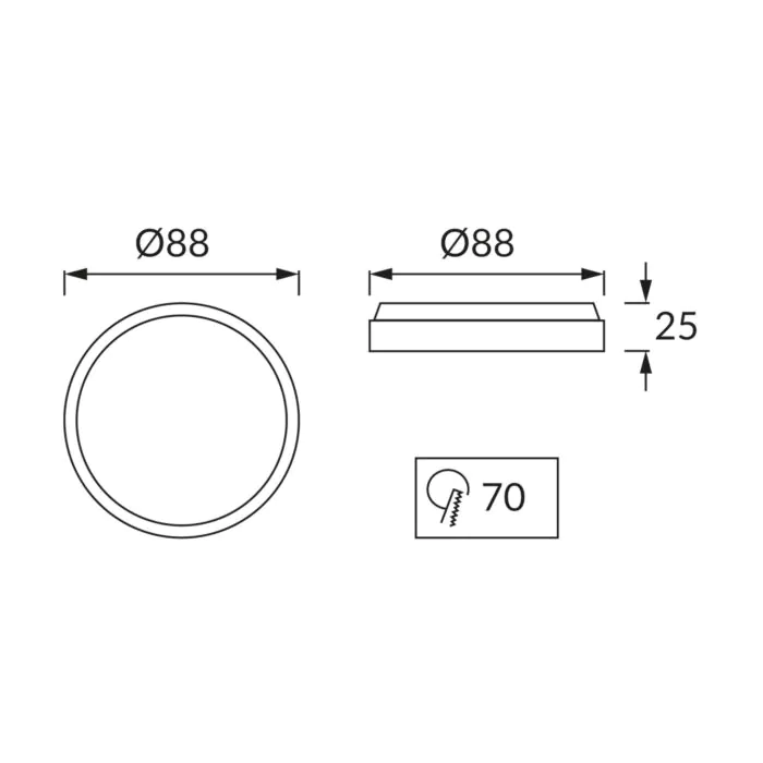 Oprawa downlight, Oprawa wpuszczana Struhm 02809