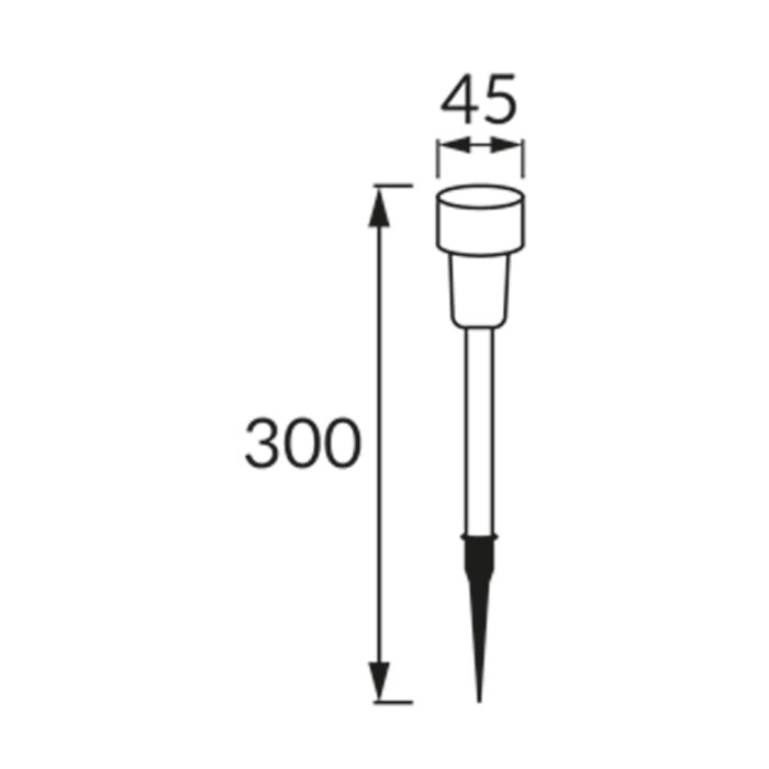 Oprawa ogrodowa, Oprawa solarna Struhm 04374