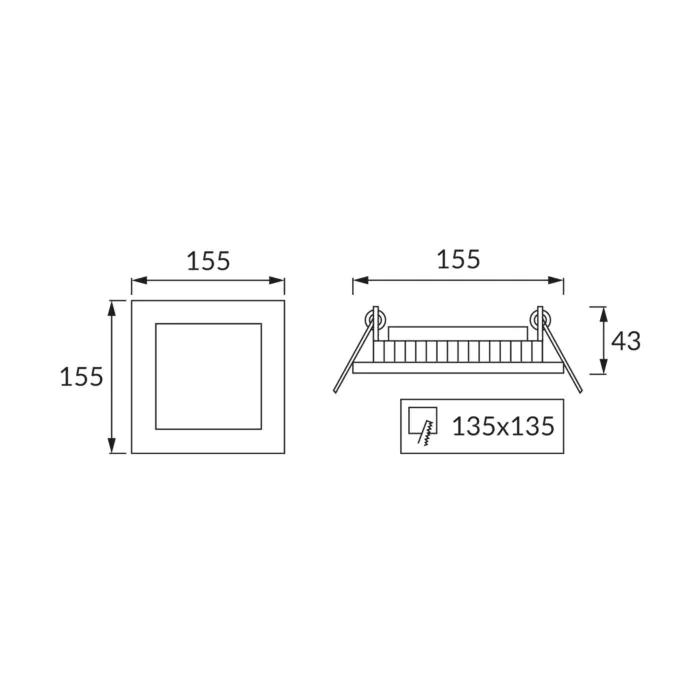 Oprawa downlight, Oprawa wpuszczana Struhm 02127