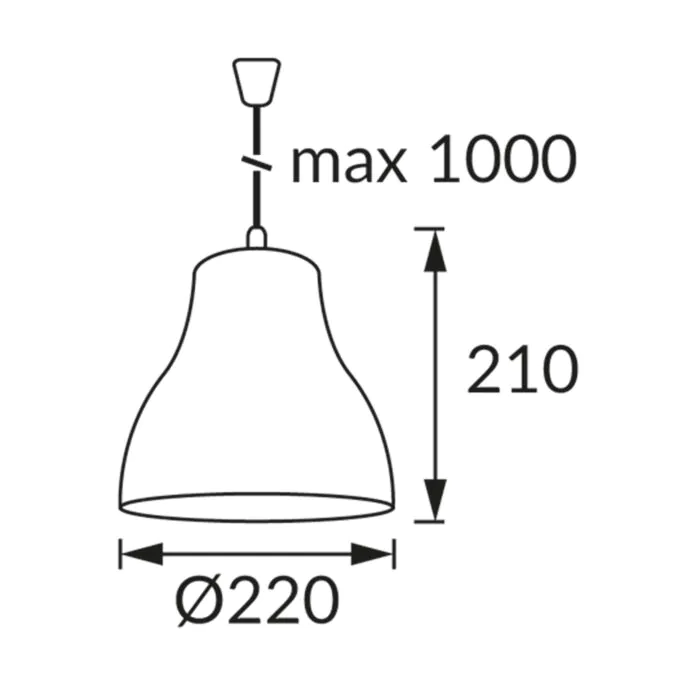 Oprawa wisząca Struhm 00012