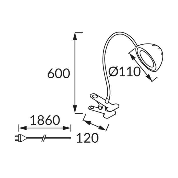 Lampka biurkowa Struhm 02877