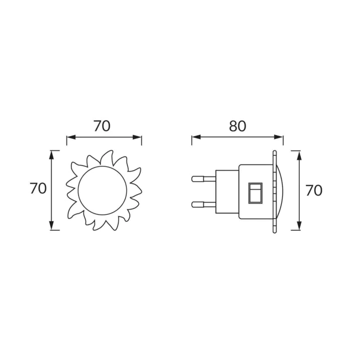 Lampka wtykowa Struhm 02062