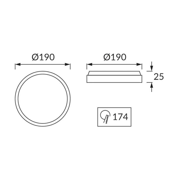 Oprawa downlight, Oprawa wpuszczana Struhm 02812