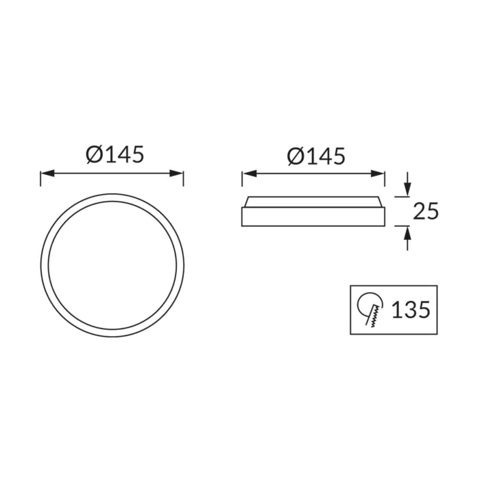 Oprawa downlight, Oprawa wpuszczana Struhm 02484