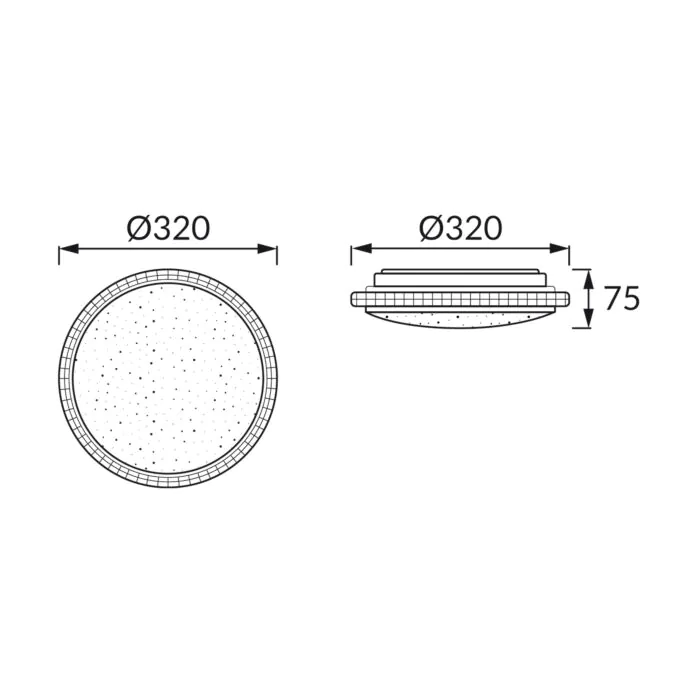 Plafon sufitowy Struhm 04573