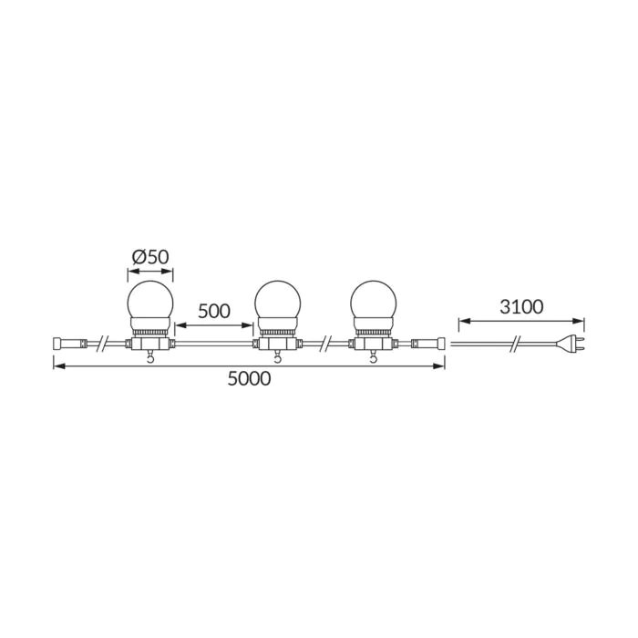 Girlanda Struhm 04504