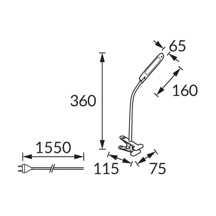 Lampka biurkowa Struhm 02865