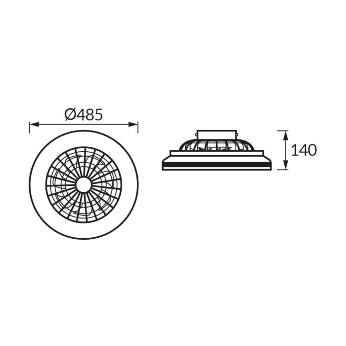 Plafon sufitowy Struhm 04816