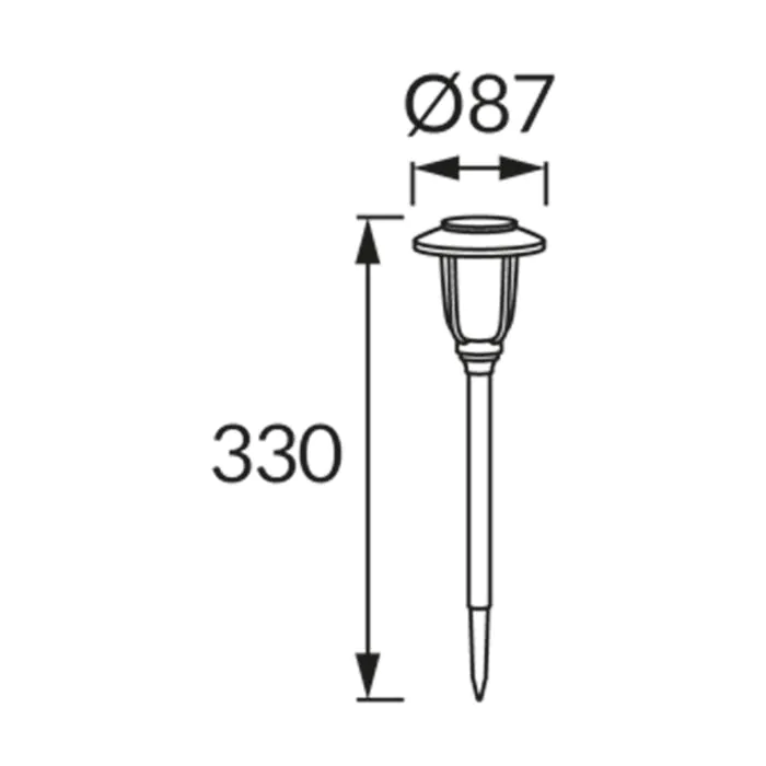 Oprawa ogrodowa, Oprawa solarna Struhm 04783