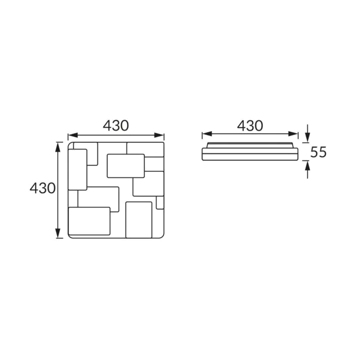 Plafon sufitowy Struhm 03643