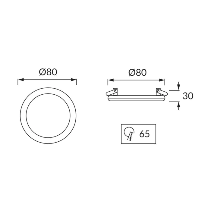 Oprawa downlight, Oprawa wpuszczana Struhm 03083