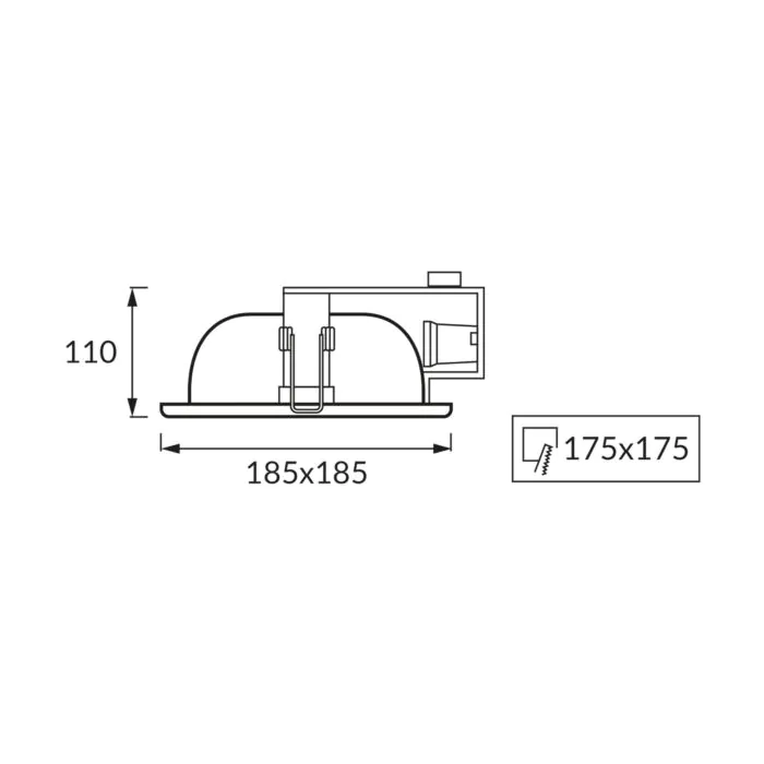 Oprawa downlight, Oprawa wpuszczana Struhm 00799