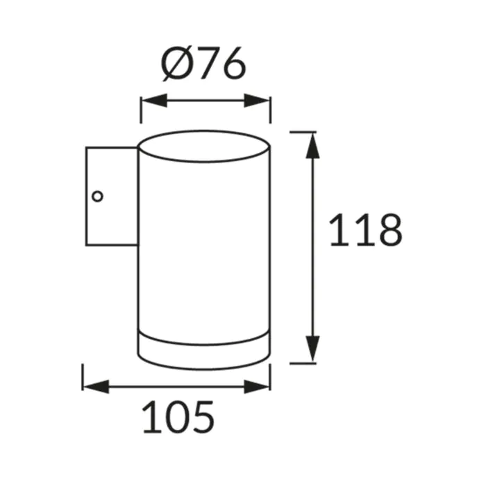 Oprawa elewacyjna, Kinkiet Struhm 03015