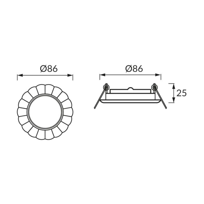 Oprawa downlight, Oprawa wpuszczana Struhm 01247