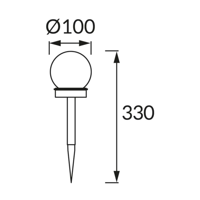 Oprawa ogrodowa, Oprawa solarna Struhm 04559