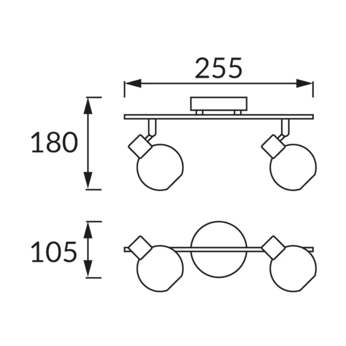 Kinkiet, Oprawa sufitowa Struhm 00586