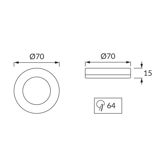 Oprawa downlight, Oprawa wpuszczana Struhm 03522