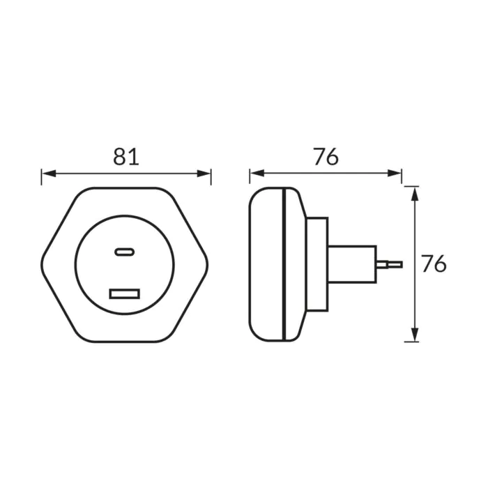 Lampka wtykowa Struhm 04535